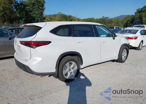 2022 Toyota Highlander Le z USA, uszkodzony, nr VIN 5TDBZRBH3NS200123